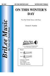 On This Winter's Day Two-Part choral sheet music cover